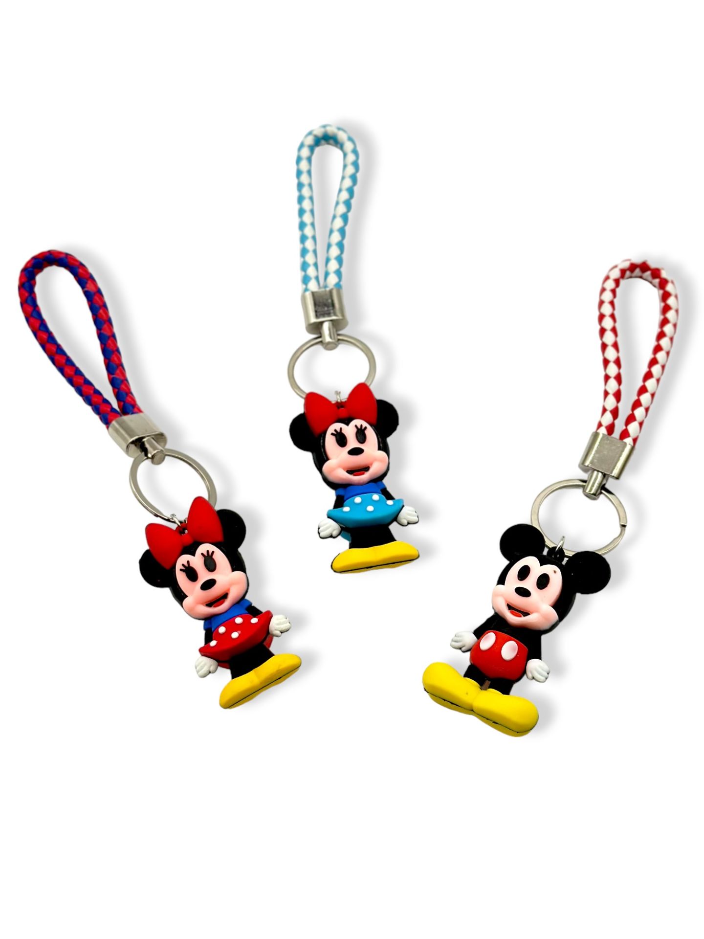 Mickey Mouse Deri İpli Anahtarlık