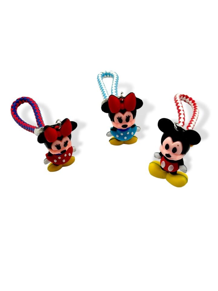 Mickey Mouse Deri İpli Anahtarlık